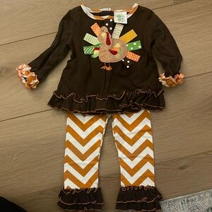 🍂Little girls Thanksgiving outfit!🍂